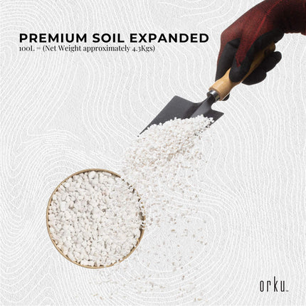Orku 20L Perlite Coarse Premium Soil Expanded Medium Plants Hydroponics.