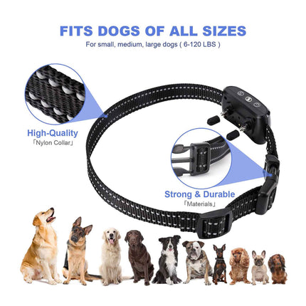 Dog Bark Collar - Vibration Magnetic Charging Waterproof Smart Barking Detection.