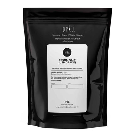 Orku 2Kg Epsom Salt - USP Grade Magnesium Sulfate Body Bath Salts.