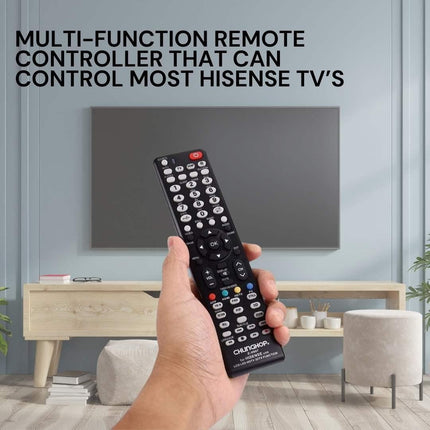 Chunghop Universal TV Remote Control Compatible with Hisense LCD Smart HD Plasma.
