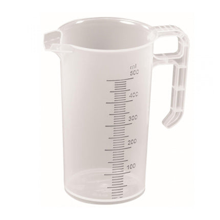 20x 500ml Measuring Jug Strong Clear Plastic Propylene BPA 5 Food Grade Pro-Jug.