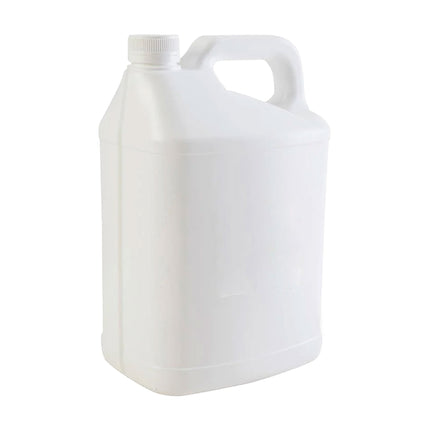 10x 5L White HDPE Plastic Bottles + Tamper Tel Caps - Dangerous Goods Jerry Can.