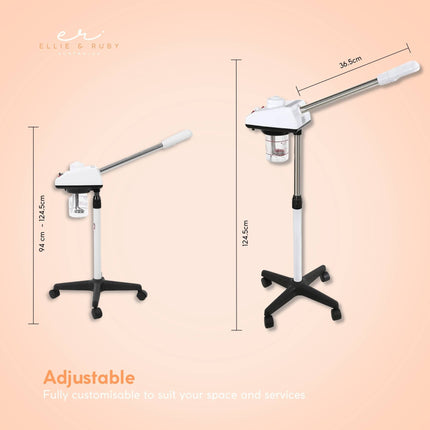 Ellie & Ruby Facial Steamer Professional Ozone Face Sauna Deep Skin Cleansing.