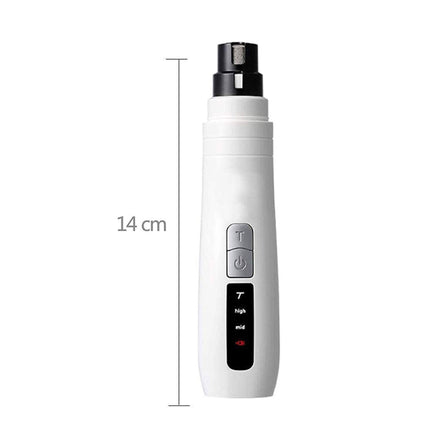 Pet Nail Grinder Dog Cat Electric Trimmer Turbo USB Rechargeable Claw Filer N9.