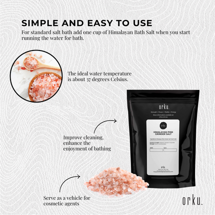 200g Pink Himalayan Bath Salts - Natural Crystal Rocks - Spa Therapy Body Scrub.