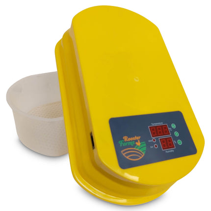 Rooster Farms Electric 15 Egg Incubator + Accessories for Chicken Quail Duck.