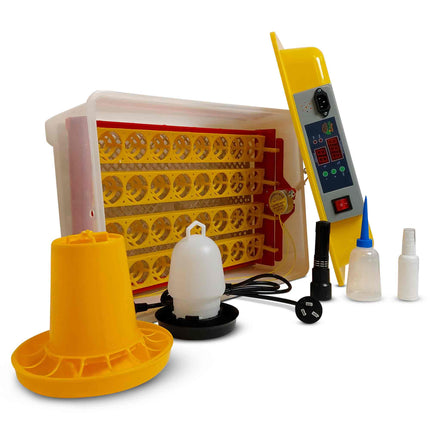 Rooster Farms Electric 32 Egg Incubator + Accessories for Chicken Quail Duck.