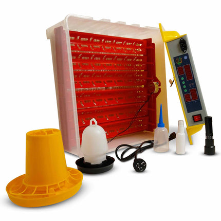 Rooster Farms Electric 60 Egg Incubator + Accessories for Chicken Quail Duck.