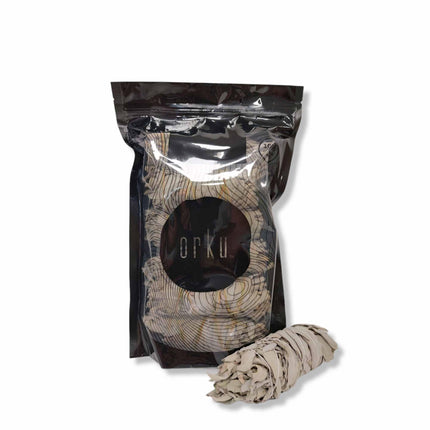 6x Californian White Sage Smudge Sticks Medium 13-15cm Incense Cleansing Bundle.