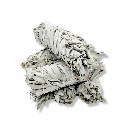 6x Californian White Sage Smudge Sticks Medium 13-15cm Incense Cleansing Bundle.