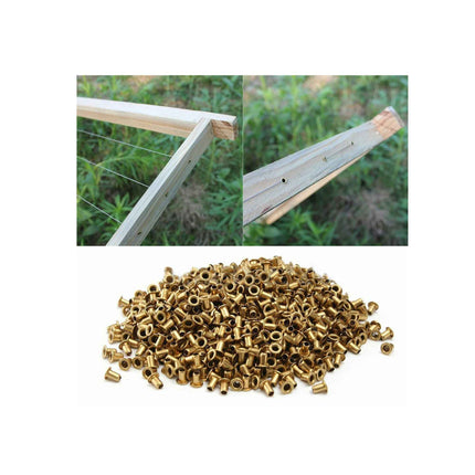 1000 Bee Frame Eyelets Brass Fittings Bee Hive Beehive Beekeeping Beekeeper Tool.