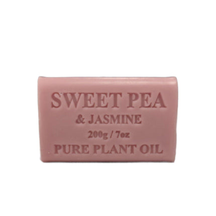 65x 200g Plant Oil Soap Sweet Pea Jasmine Scent Pure Natural Vegetable Base Bar.