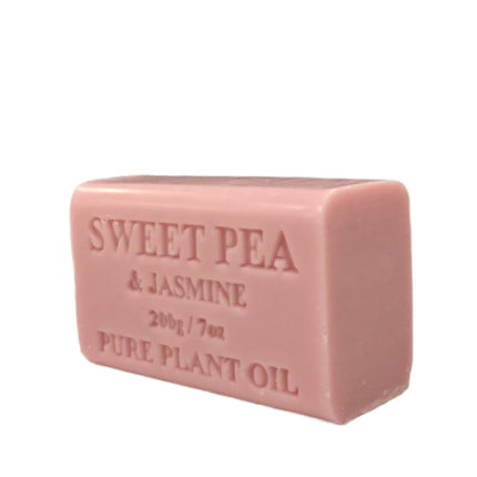 65x 200g Plant Oil Soap Sweet Pea Jasmine Scent Pure Natural Vegetable Base Bar.