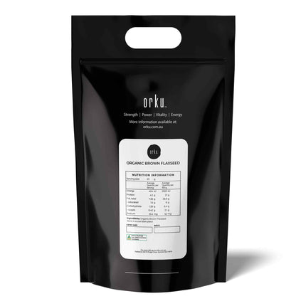 100g Organic Brown Linseed Flaxseed Whole Grain Flax Seed Non GMO Omega3 6 Fibre.