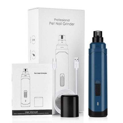 LED Light Pet Nail Grinder Dog Cat Electric Trimmer 2 Speed Rechargeable Filer.
