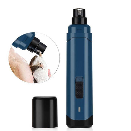 LED Light Pet Nail Grinder Dog Cat Electric Trimmer 2 Speed Rechargeable Filer.