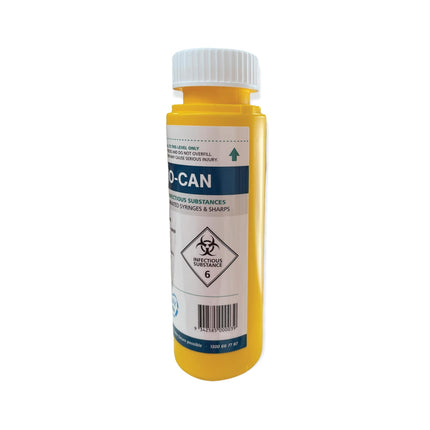 250ml Sharps Container Needle Biohazard Bin Disposal - Medical Waste Box.