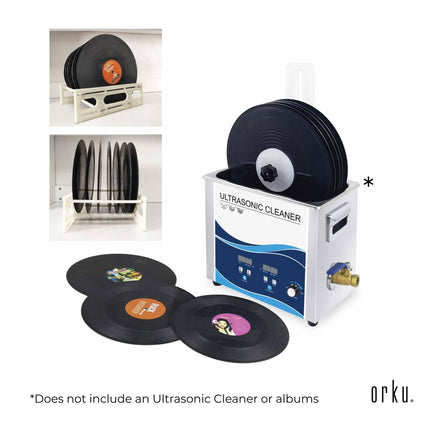 Vinyl Record Cleaning Stand Drying Rack For Ultrasonic Cleaner LP Disc Bracket.