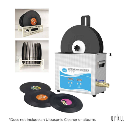 Alloy Vinyl Record Cleaning Stand Drying Rack For Ultrasonic Cleaner Disc Bracket.