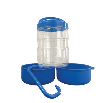 3 In 1 Pet Travel Food Water Bowl Set Dog Cat Portable Feeding Carry Container.