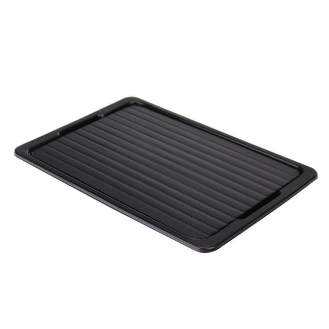 Fast Defrosting Meat Tray FDA Approved - Medium Miracle Aluminium Thawing Plate.