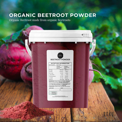 Orku 800g Organic Beetroot Powder - 100% Pure Beet Root Powder - Beta vulgaris.