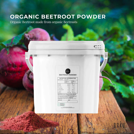 Orku 3Kg Organic Beetroot Powder - 100% Pure Beet Root Powder - Beta vulgaris.