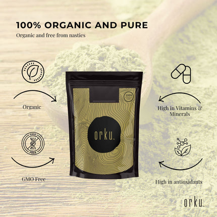 100g Organic Matcha Green Tea Powder Camellia Sinensis Leaf Supplement.