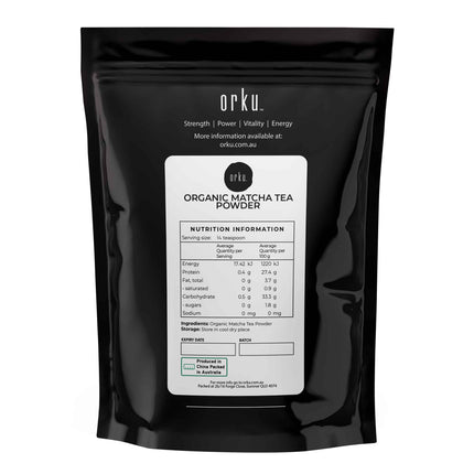 100g Organic Matcha Green Tea Powder Camellia Sinensis Leaf Supplement.