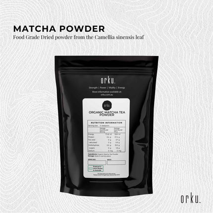 100g Organic Matcha Green Tea Powder Camellia Sinensis Leaf Supplement.