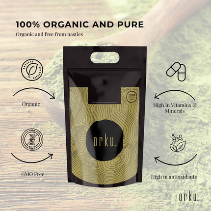 100g Organic Matcha Green Tea Powder Camellia Sinensis Leaf Supplement.