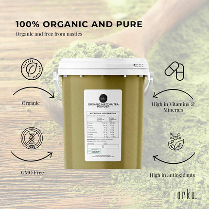 100g Organic Matcha Green Tea Powder Camellia Sinensis Leaf Supplement