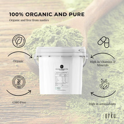 100g Organic Matcha Green Tea Powder Camellia Sinensis Leaf Supplement