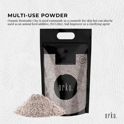 5Kg Organic Sodium Bentonite Clay Powder - Cosmetic Montmorillonite.