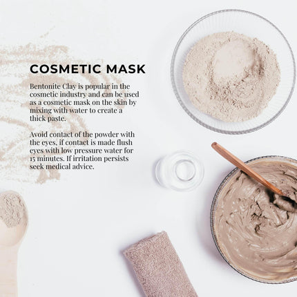 5Kg Organic Sodium Bentonite Clay Powder Tub Bucket - Cosmetic Montmorillonite.