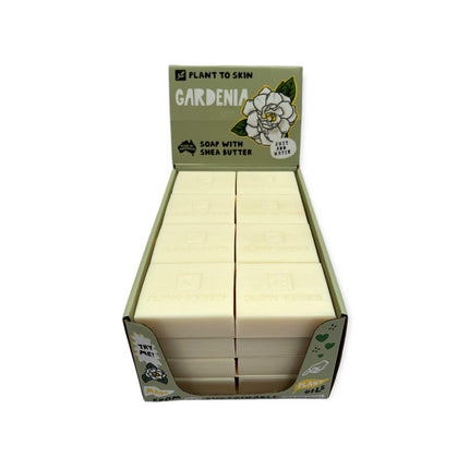 32x 100g Plant Oil Soap Gardenia Scented - Pure Natural Vegetable Bar.