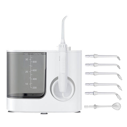 Orku 1000ml Water Flosser Electric Oral Irrigator - Adjustable Pressure White.