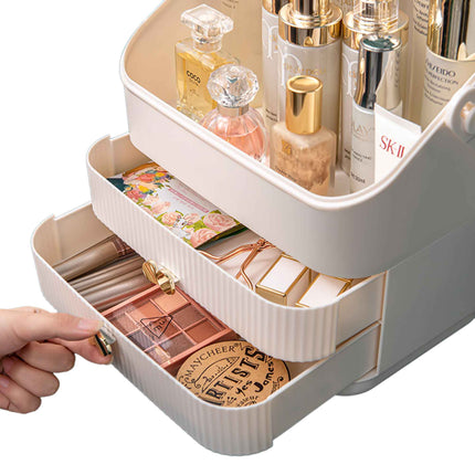 Makeup Display Case Organiser - Cosmetic Storage Jewellery Portable Vanity.