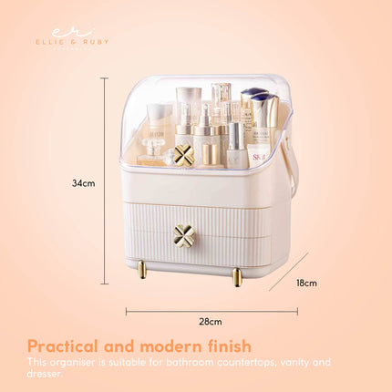 Makeup Display Case Organiser - Cosmetic Storage Jewellery Portable Vanity.