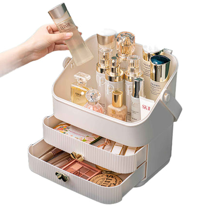 Makeup Display Case Organiser - Cosmetic Storage Jewellery Portable Vanity.