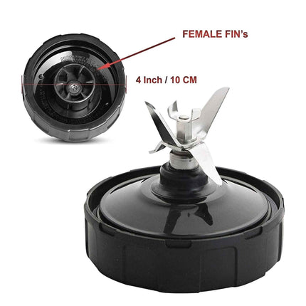 For Nutri Ninja Extractor Blade - 6 Fin Female Connection Replacement Parts.