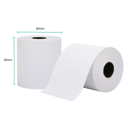 5x Thermal Paper Rolls 80x80mm -  47.5m Register EFTPOS POS Receipt Bulk.