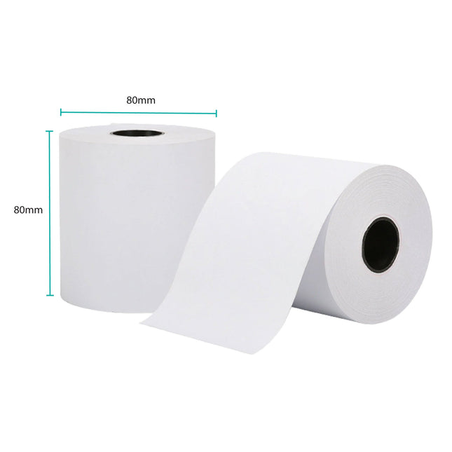 5x Thermal Paper Rolls 80x80mm -  47.5m Register EFTPOS POS Receipt Bulk.