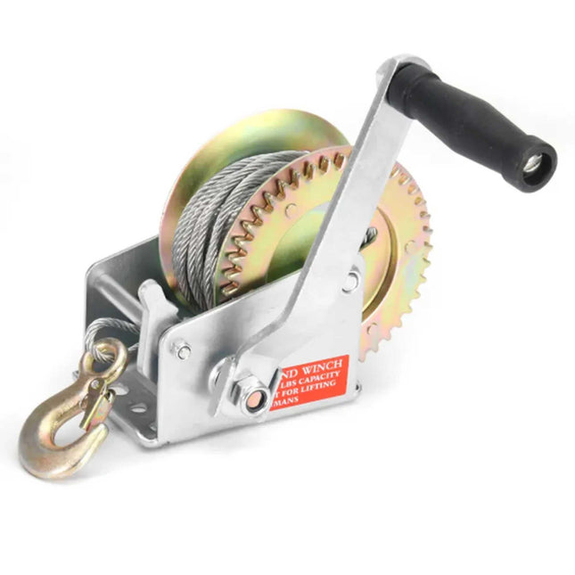 1200lb Manual Hand Winch Steel Wire - Boat Jet Ski Marine Trailer Crank 500KG.
