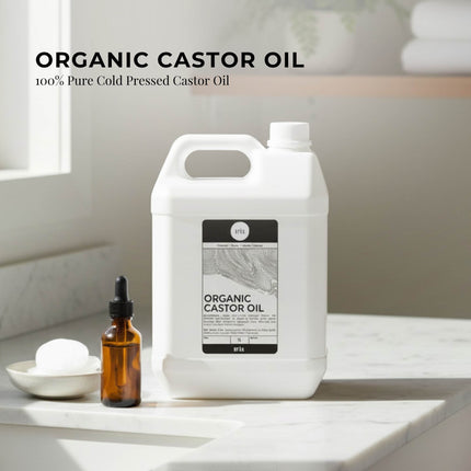 Orku 5L Organic Castor Oil - Hexane Free Cold Pressed.