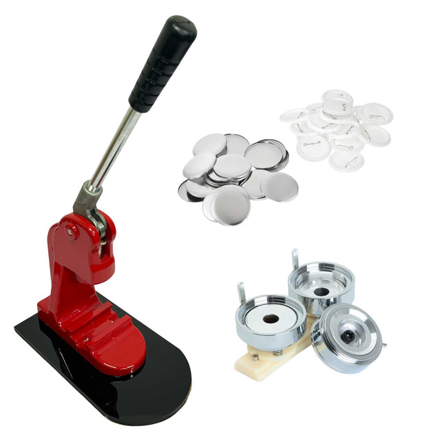Button Badge Making Set - Maker + Moulds + Badges 25mm 32mm 58mm.
