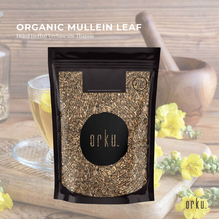 50g Organic Mullein Leaf - Dried Herbal Verbascum Thapsis.