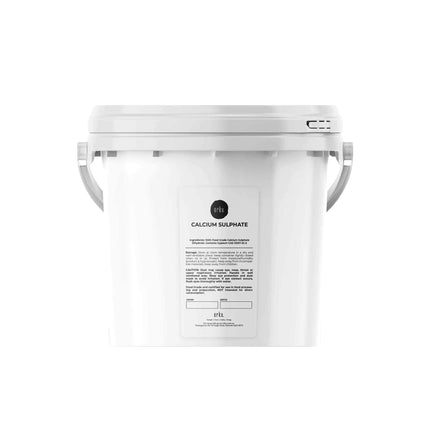 5Kg Calcium Sulphate Gypsum Powder Bucket-  Food Grade Hydrous Sulfate.