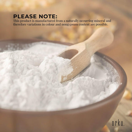 1Kg Calcium Sulphate Gypsum Powder -  Food Grade Hydrous Sulfate.