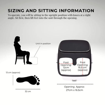 Orku Foot Spa Automatic Water Heating Massager - Electric Pedicure Bath.